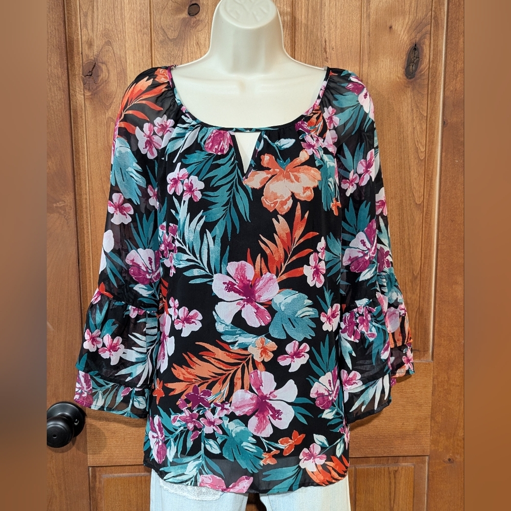 Apt. 9‎ Multicolor Floral Blouse